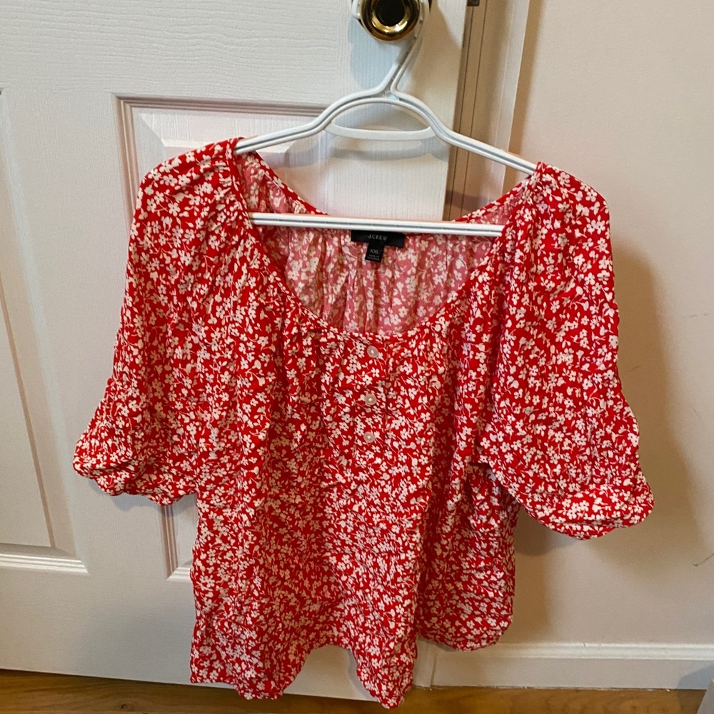 Pretty j. Crew floral top